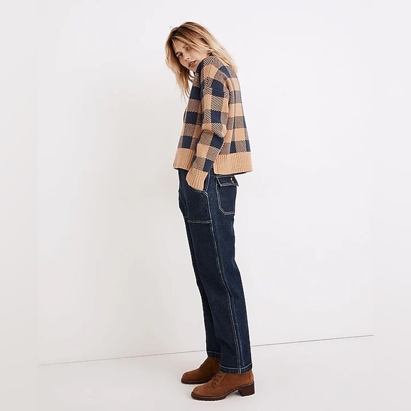 Madewell Bayberry Cardigan Sweater in Buffalo Check size XS - Picture 3 of 7